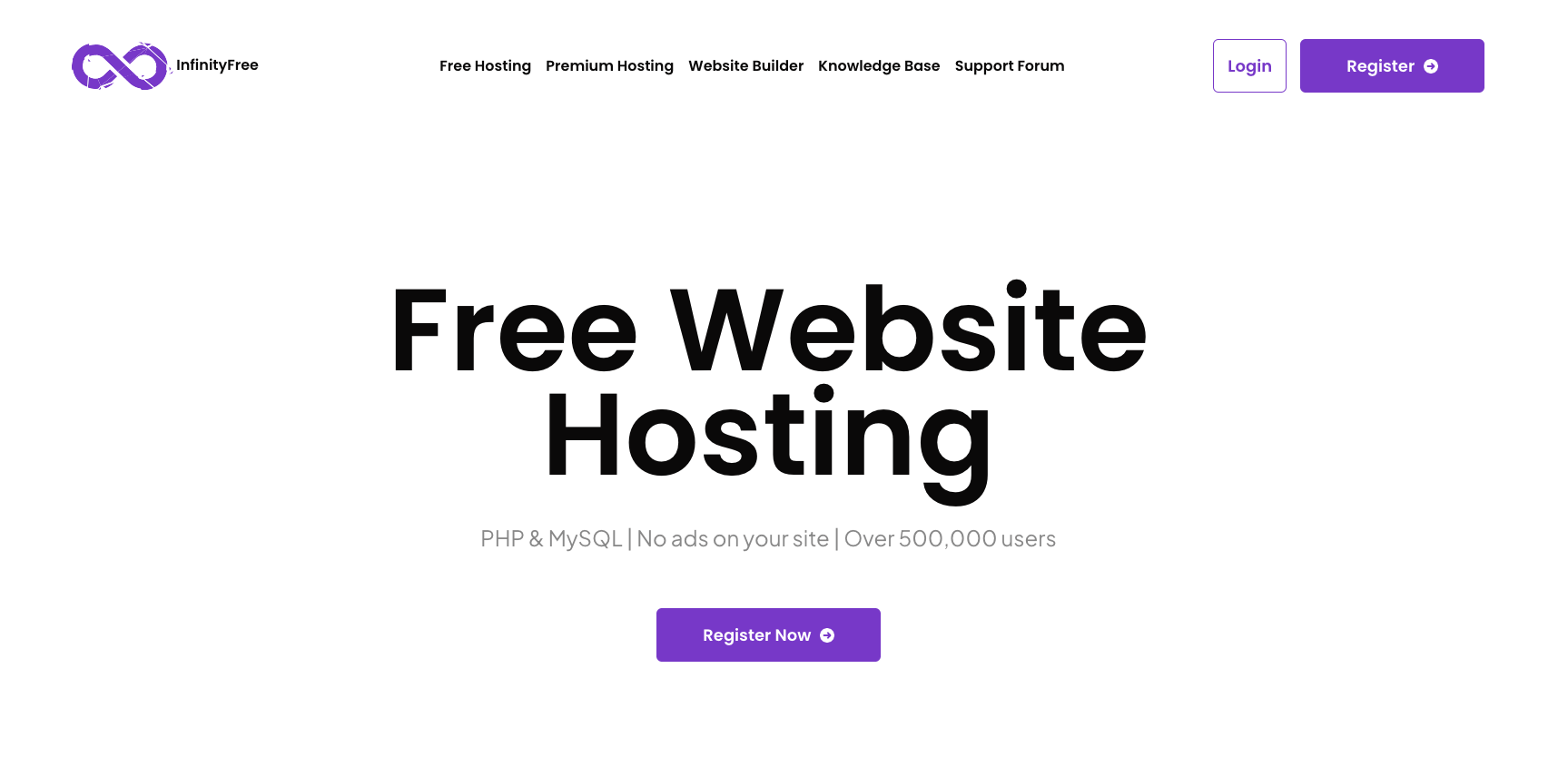 Free Web Hosting and Domains (InfinityFree)